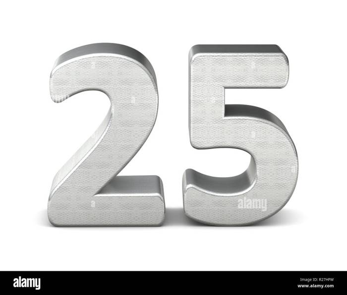 Number 25 Clipart
